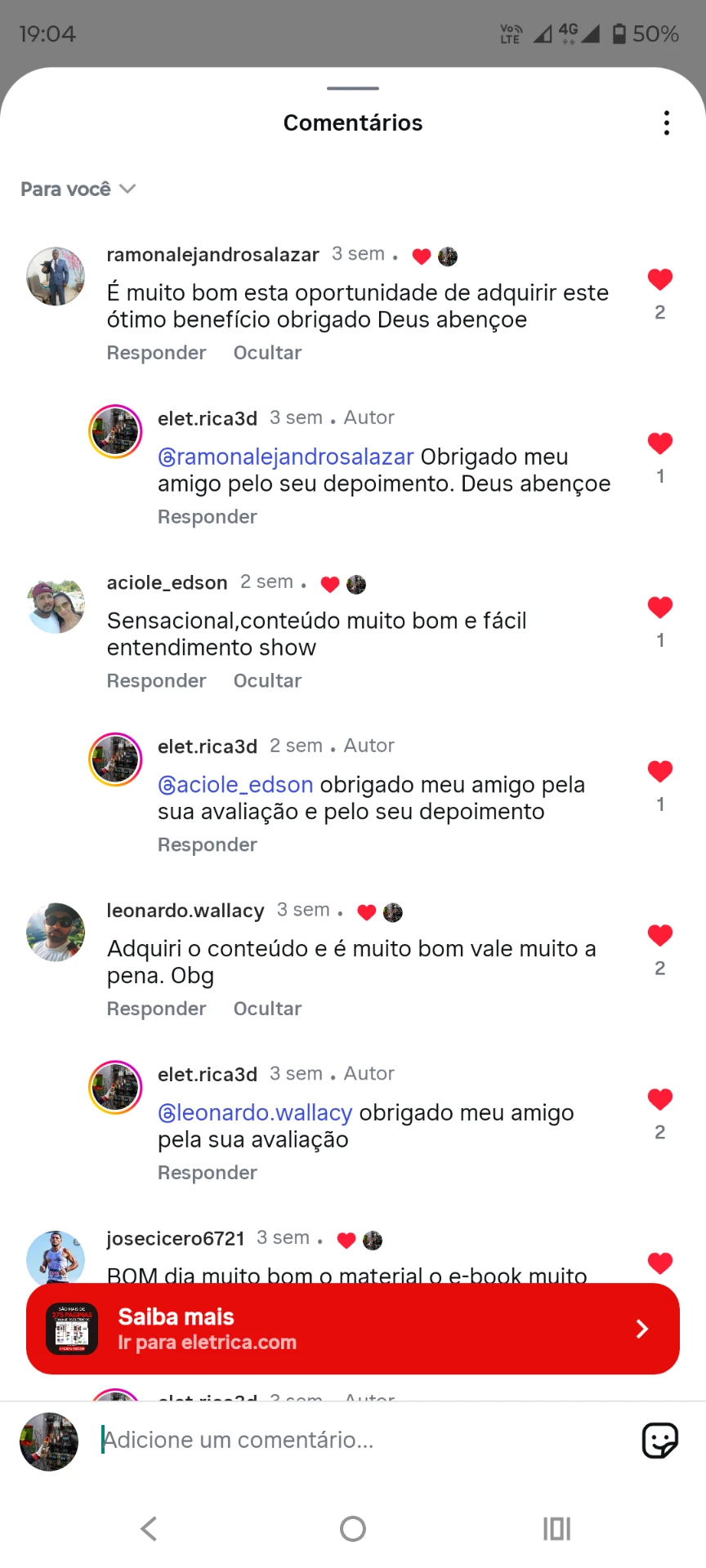 Depoimento real 8